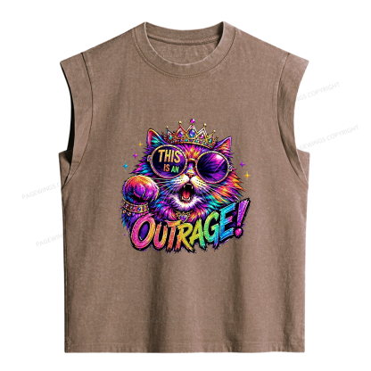 Pagewings Sci-Fi Book Lover Women's Washed Tank Top