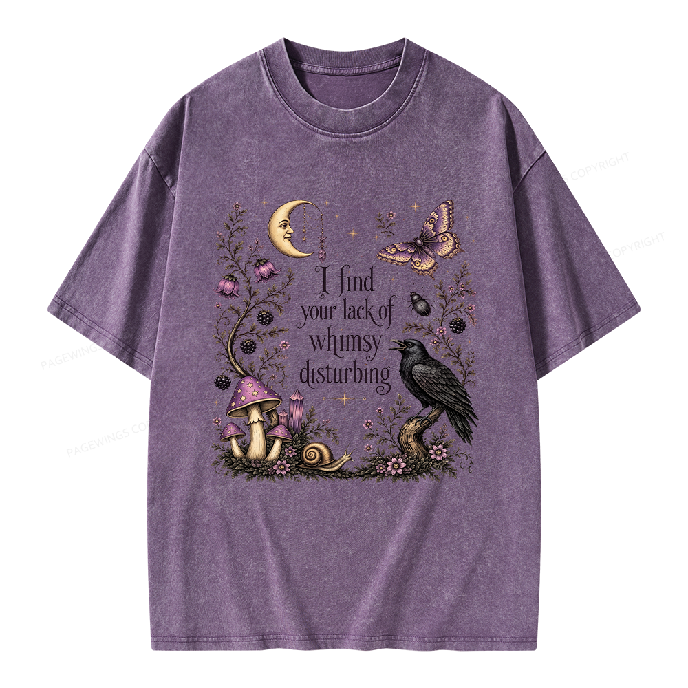 Pagewings Lack of Whimsy Unisex Washed T-shirt