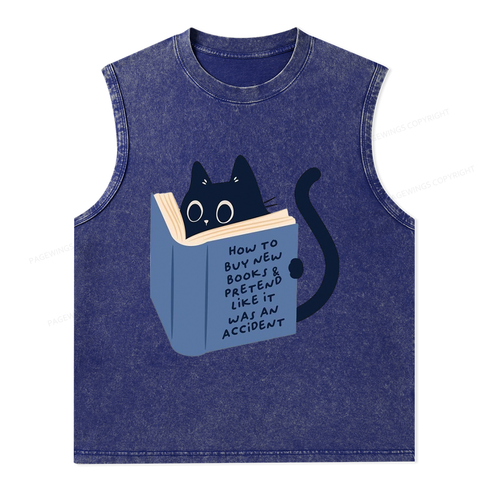 Pagewings 1984 Book Unisex Washed Tank Top