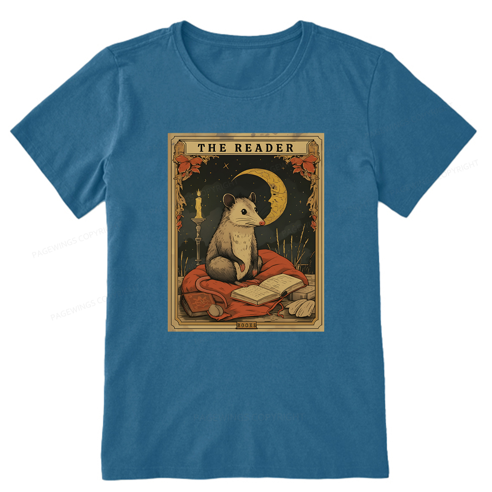 Pagewings The Reader Opossum Tarot Card Unisex Classic T-shirt