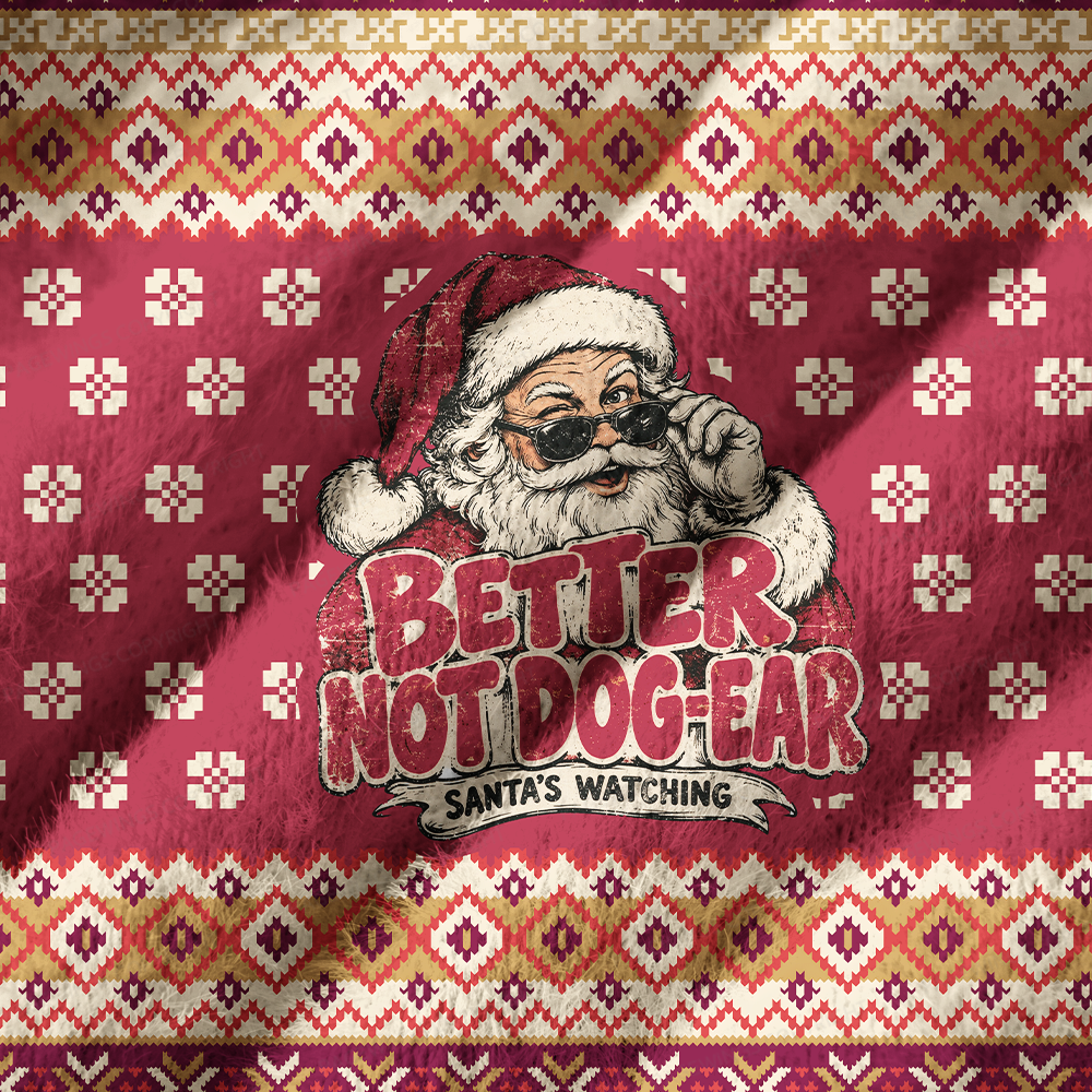 Pagewings Christmas Reading Off Shoulder Ugly Knit Sweater