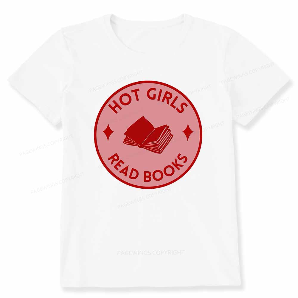 Pagewings Hot Girls Read Books Unisex Classic T-shirt