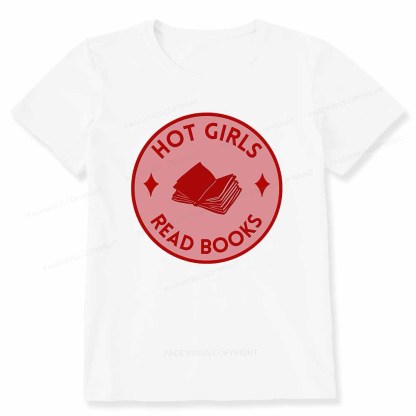 Pagewings Hot Girls Read Books Unisex Classic T-shirt