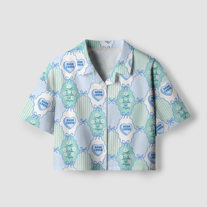 Pagewings Book Lover Women's Camp Shirt