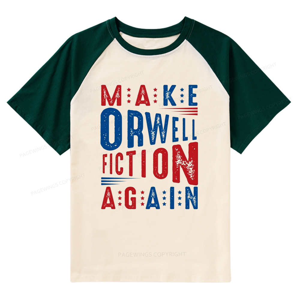 Pagewings 1984 Book Raglan T-shirt