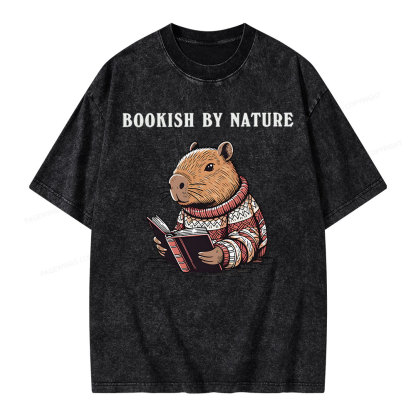Pagewings A Book Bookish By Nature Unisex Washed T-shirt