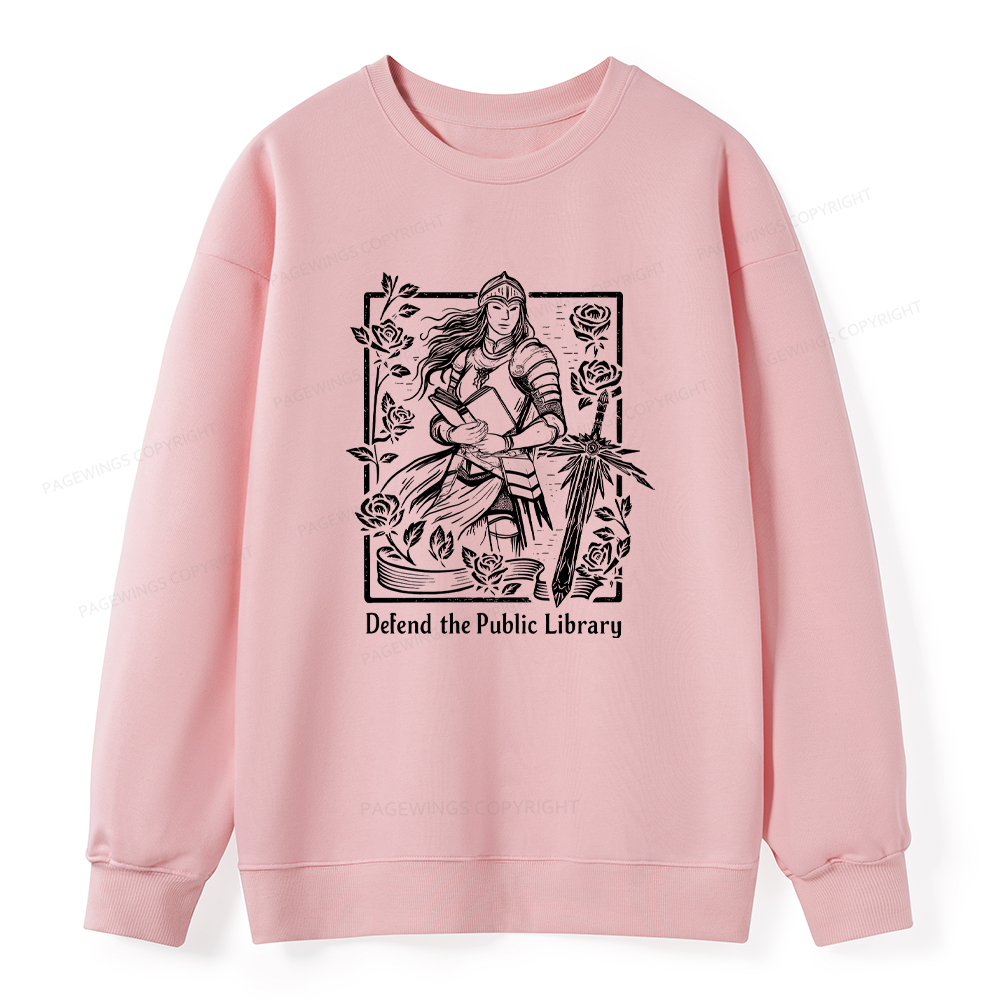 Pagewings Defend The Public Library Unisex Classic Sweatshirt