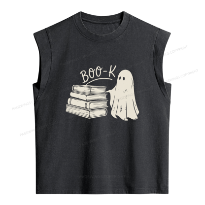 Pagewings Book Ghost Women's Washed Tank Top