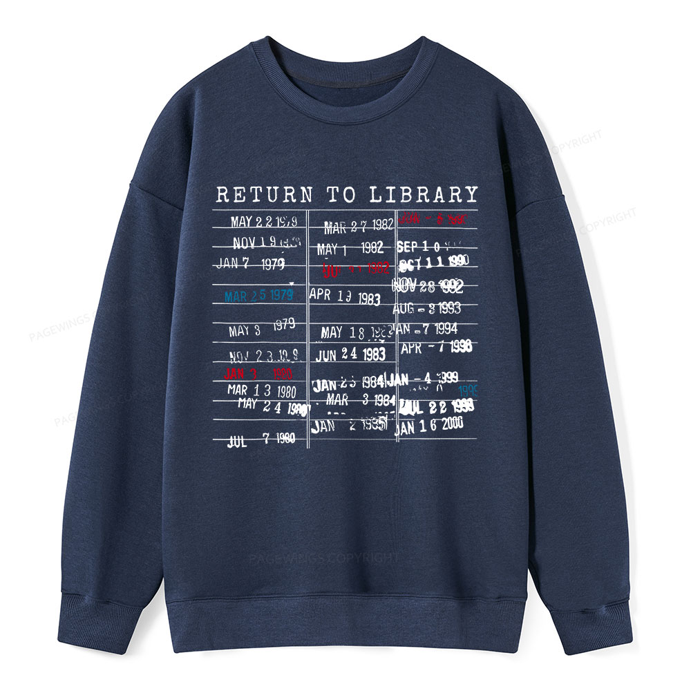 Pagewing Return To Library Unisex Classic Sweatshirt