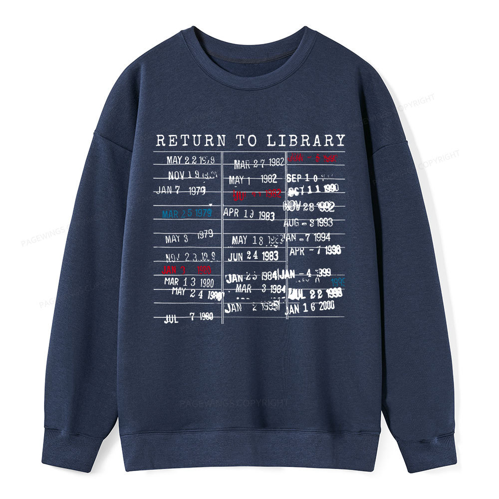 Pagewing Return To Library Unisex Classic Sweatshirt