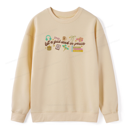 Pagewings Let a Girl Read in Peace Unisex Classic Sweatshirt