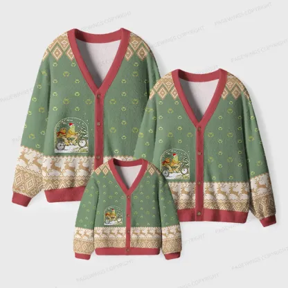 Pagewings Frog and Toad Unisex Ugly Cardigan Sweaters