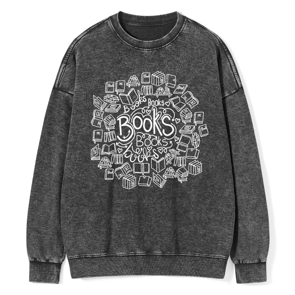 Pagewings Book Lover Unisex Washed Sweatshirt