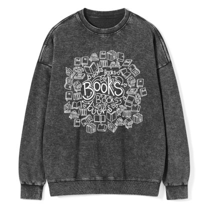 Pagewings Book Lover Unisex Washed Sweatshirt