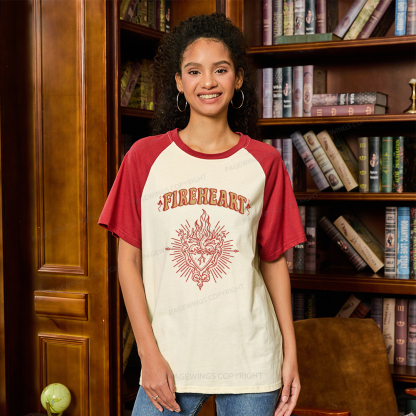 Pagewings Fireheart Raglan T-shirt