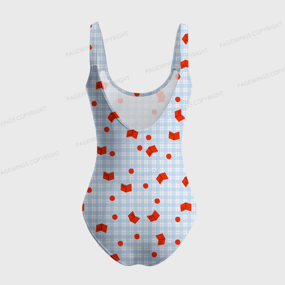 Pagewings Books Lover One-Piece Swimsuit 