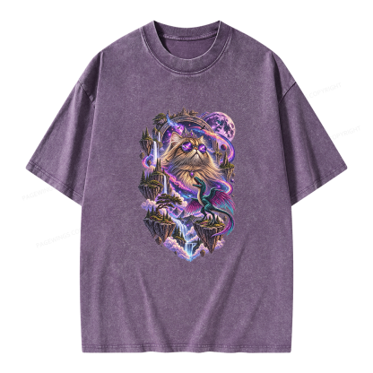 Pagewings Sci Fi Bookish Unisex Washed T-shirt
