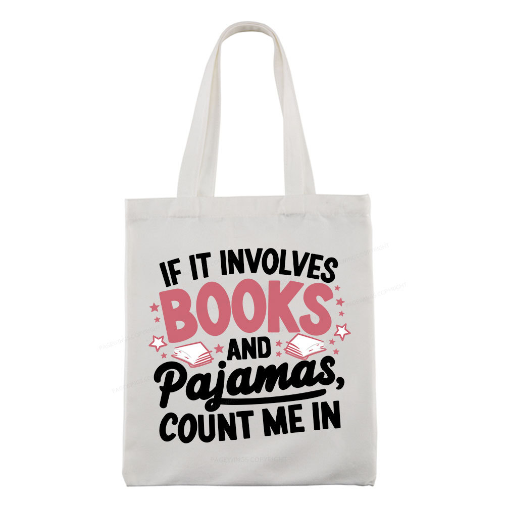 Pagewing Lover Funny Book Reading Tote Bag