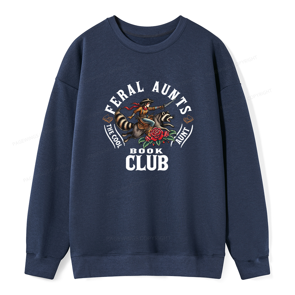 Pagewings Feral Aunt Social Book Club Unisex Classic Sweatshirt
