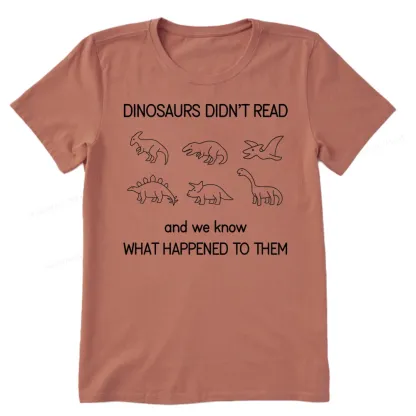 Pagewings Dinosaur Didn't Read Book Unisex Classic T-shirt