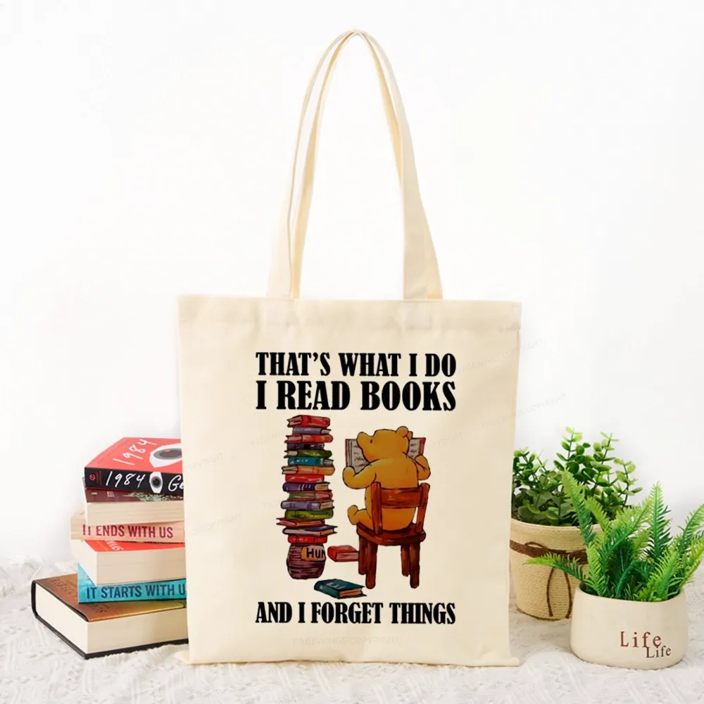 Pagewings That's What I Do I Read Books Tote Bag