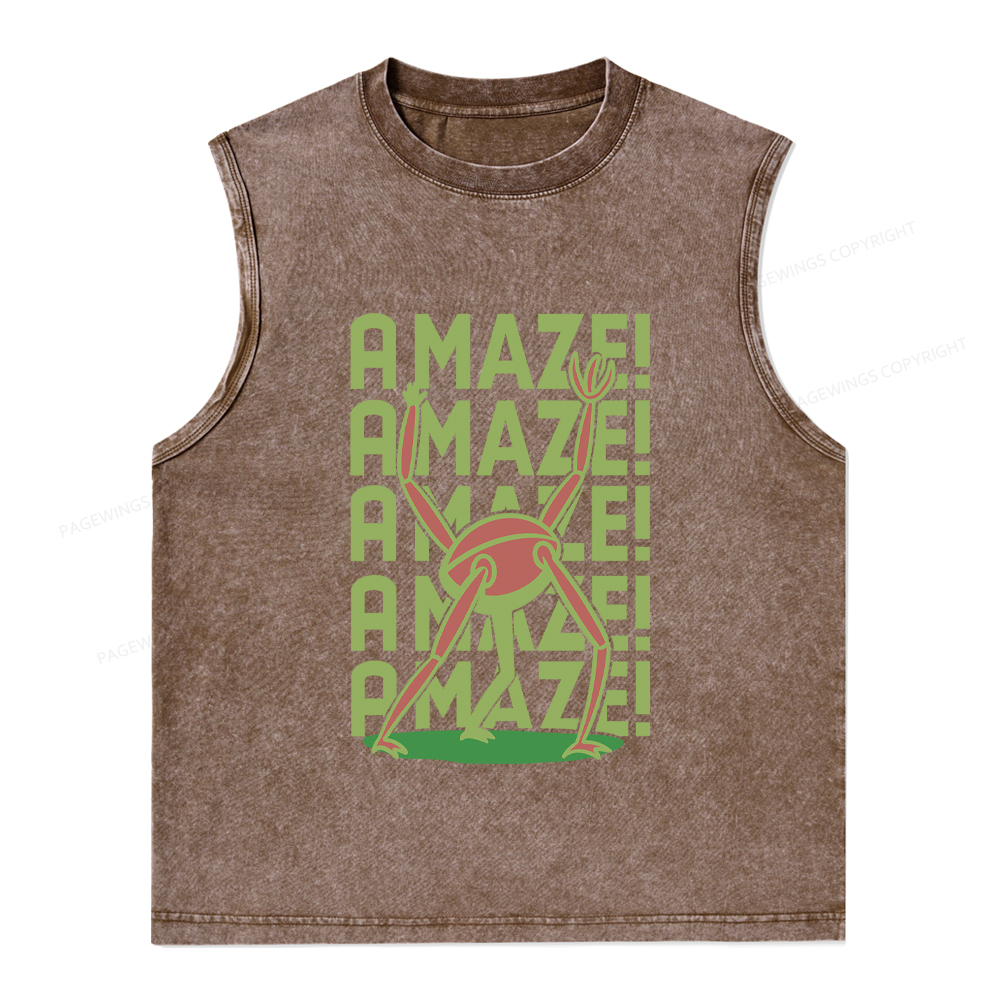 Pagewings Rocky Amaze Unisex Washed Tank Top
