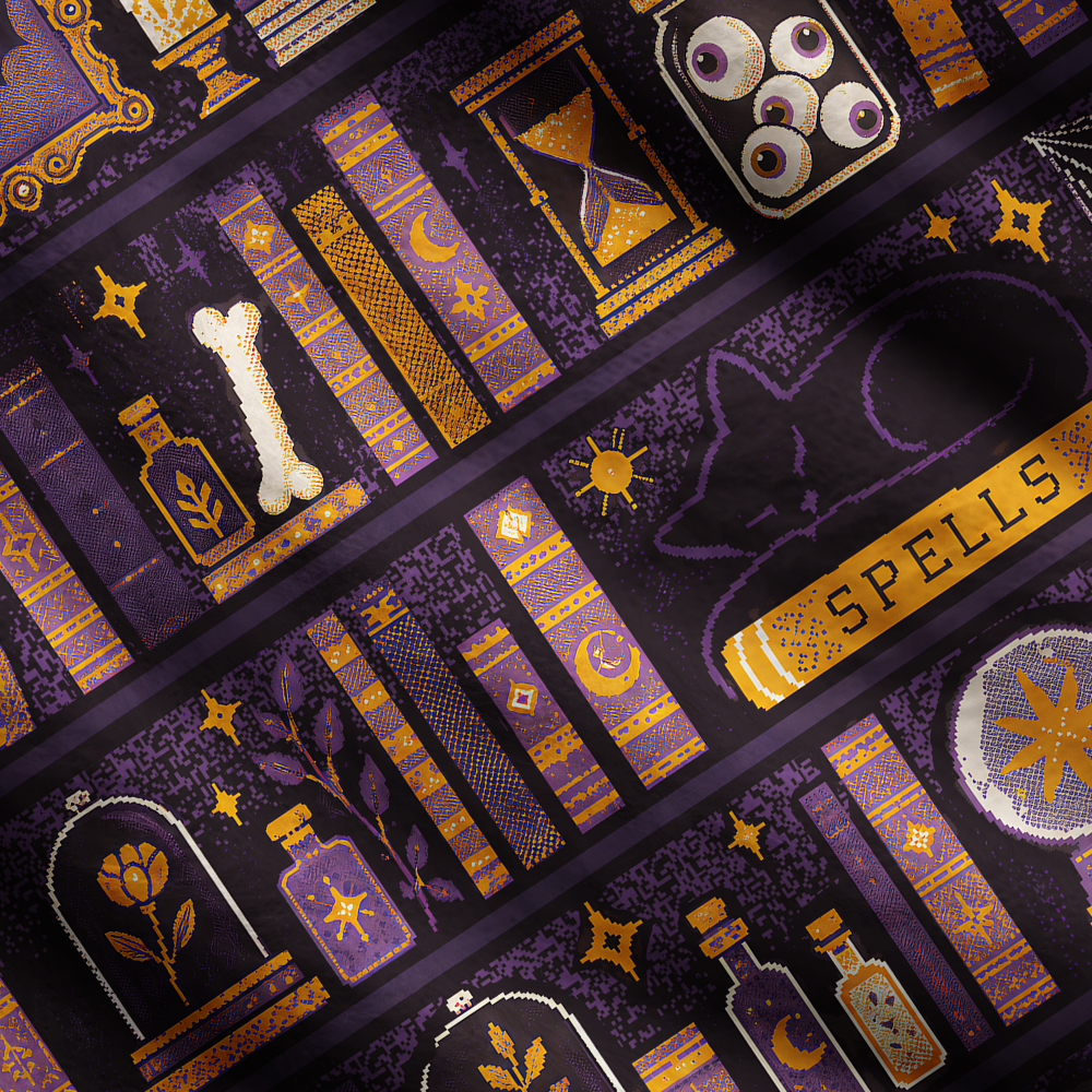Pagewings Halloween Bookish Women's Cardigan Sweater