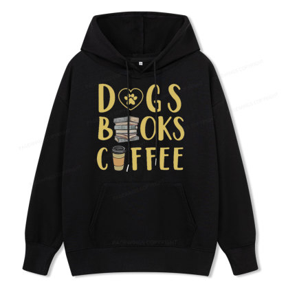 Pagewing Dogs, Books, Coffee Unisex Classic Hoodie