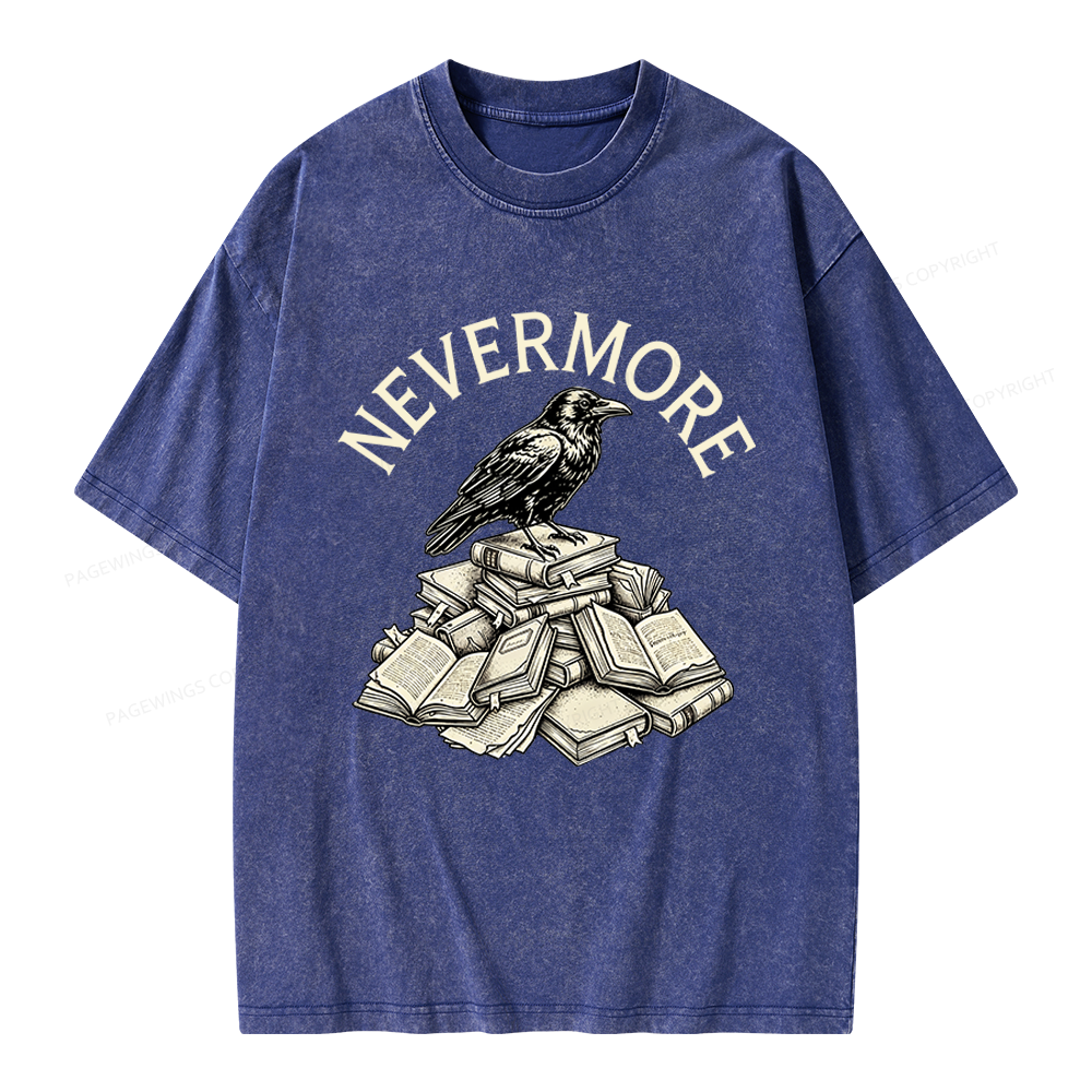 Pagewings Nevermore Unisex Washed T-shirt