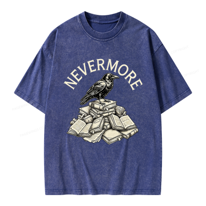 Pagewings Nevermore Unisex Washed T-shirt