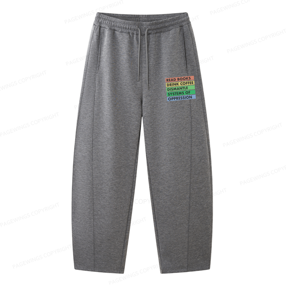Pagewings Read Books Unisex Barrel Sweatpants