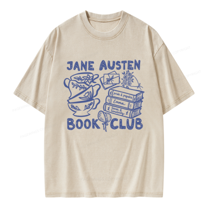 Pagewings Romance Book Club Unisex Washed T-shirt