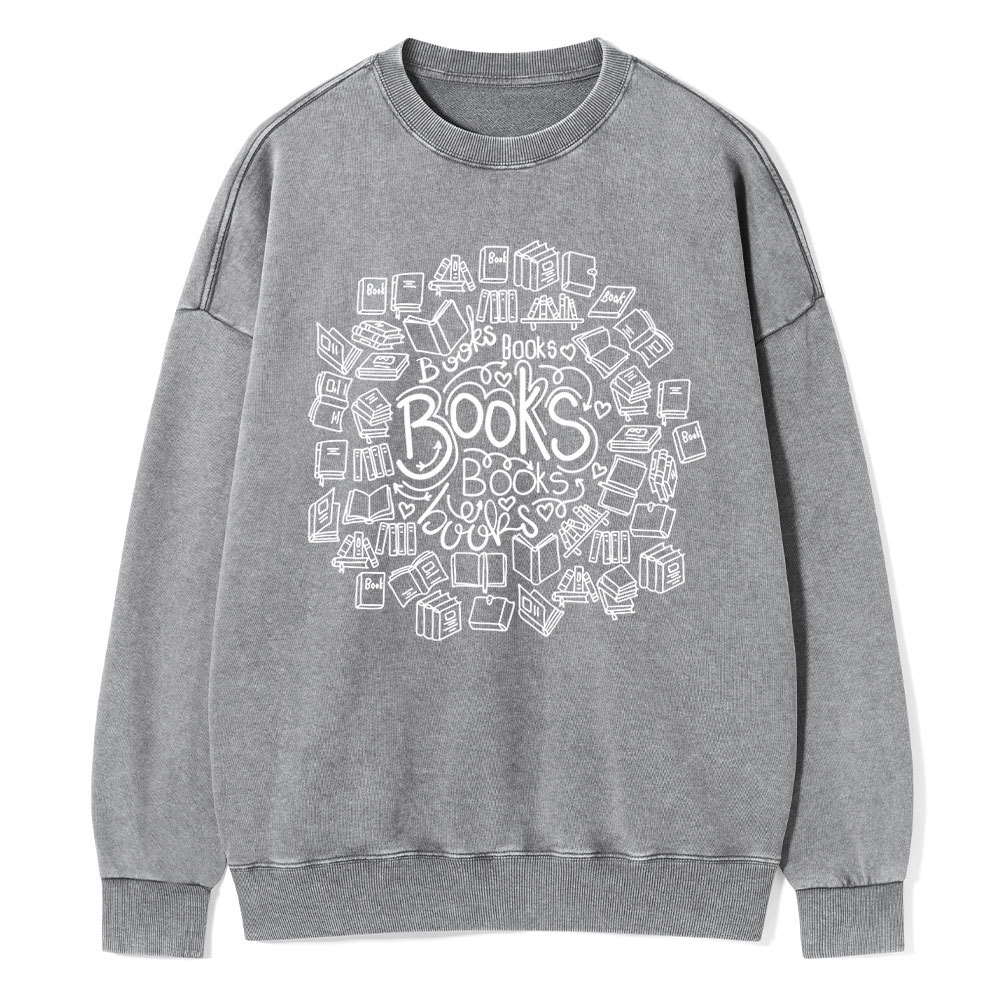 Pagewings Book Lover Unisex Washed Sweatshirt