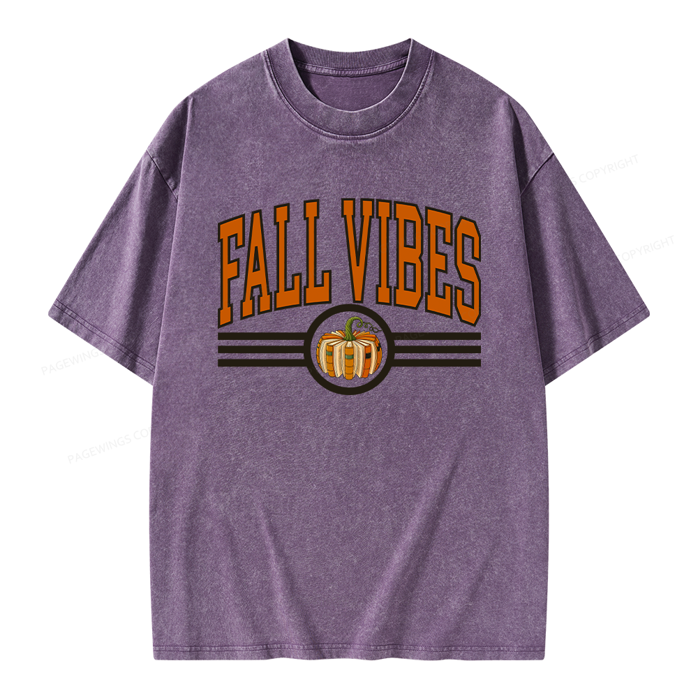 Pagewings Pumpkin Season Unisex Washed T-shirt