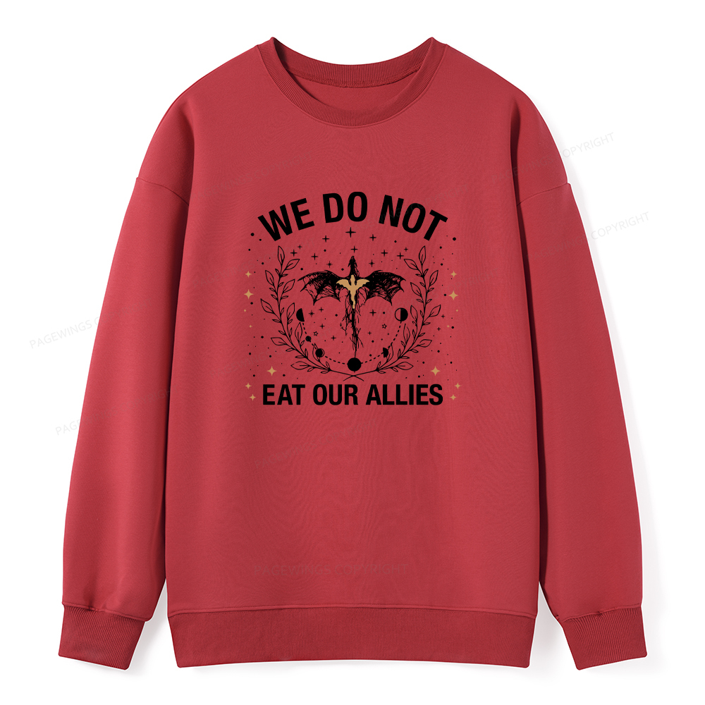Pagewings We Do Not Eat Our Allies Unisex Classic Sweatshirt