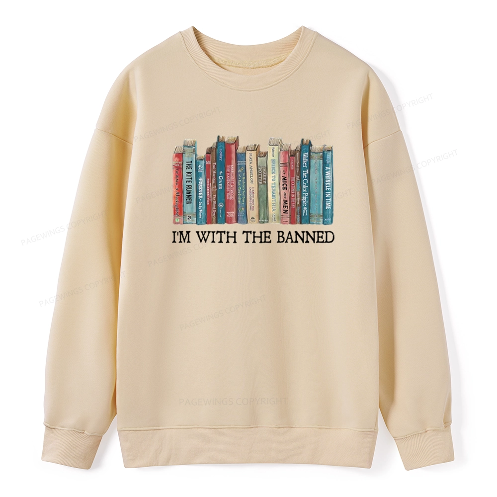 Pagewings I'm With The Banned Unisex Classic Sweatshirt