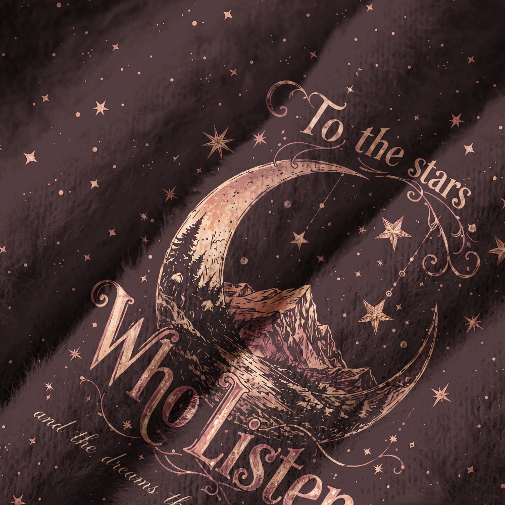 Pagewings Fantasy Bookish Off Shoulder Ugly Knit Sweater