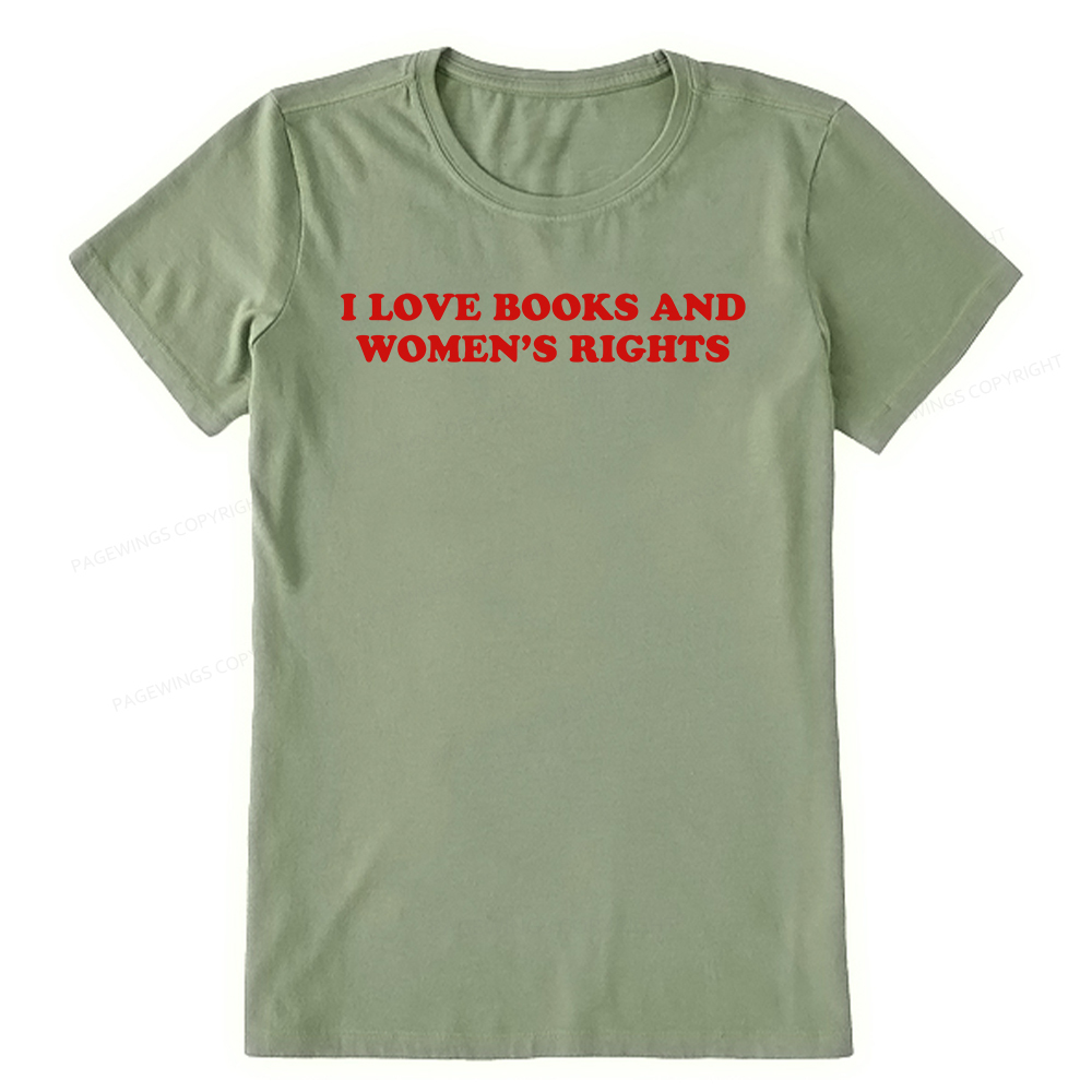 Pagewings I Love Books And Women's Rights Unisex Classic T-shirt