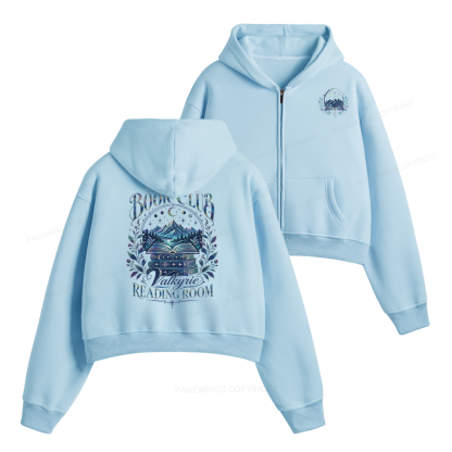Pagewings House Of Wind Book Club Fleece Zip-Up Hoodie