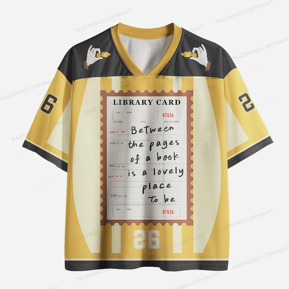 Pagewings Between The Pages Of A Book Unisex Mesh Jersey