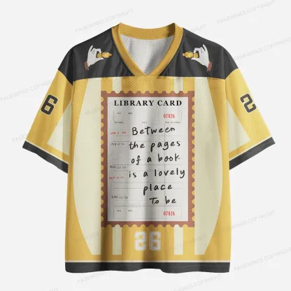 Pagewings Between The Pages Of A Book Unisex Mesh Jersey