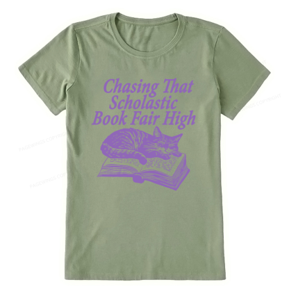 Pagewings Chasing That Scholastic Book Fair High Unisex Classic T-shirt