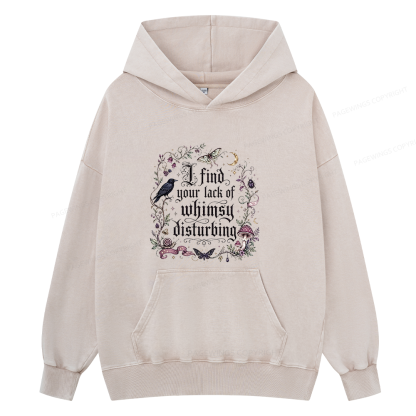 Pagewings Lack of Whimsy Unisex Washed Hoodie