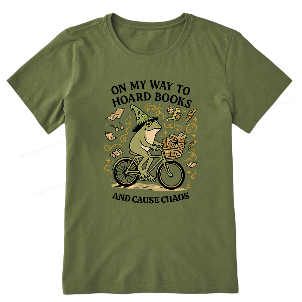 Pagewings On My Way To Hoard Books And Cause Chaos Unisex Classic T-shirt