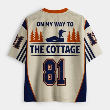 Pagewings On My Way To The Cottage Unisex Mesh Jersey
