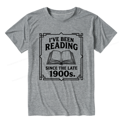 Pagewings I’ve Been Reading Since The Late 1900s Unisex Heather T-Shirt