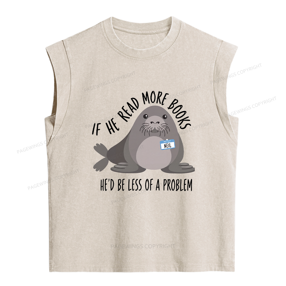 Pagewing Be the Whole Problem Women's Washed Tank Top