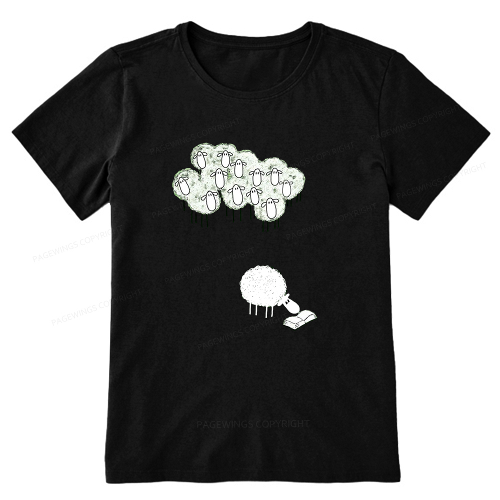 Pagewings Reading Fluffy Flock Unisex Classic T-shirt