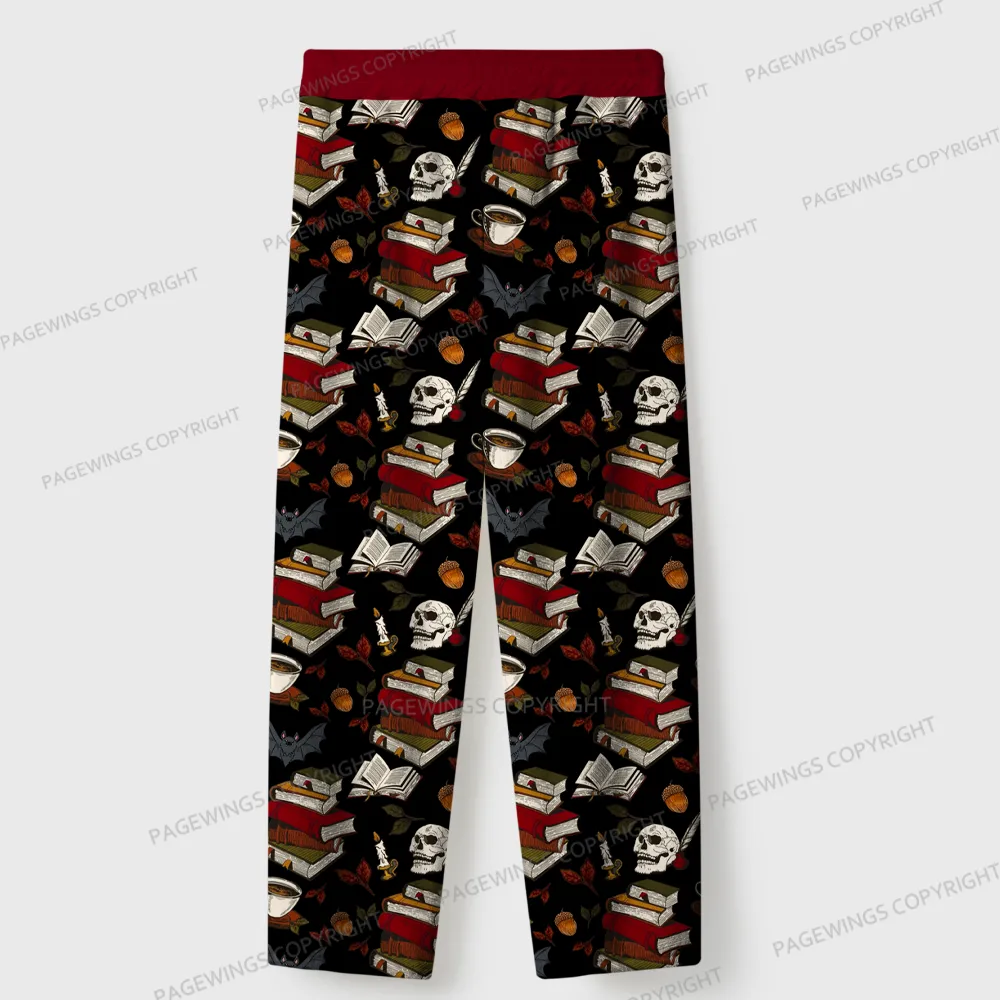 Pagewings Read Books Stay Weird Unisex Flannel Pajama Set