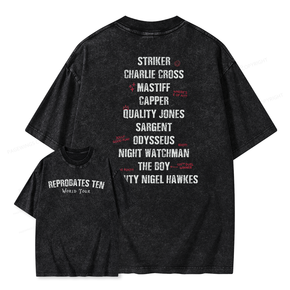 Pagewings Literature Books Unisex Washed T-shirt